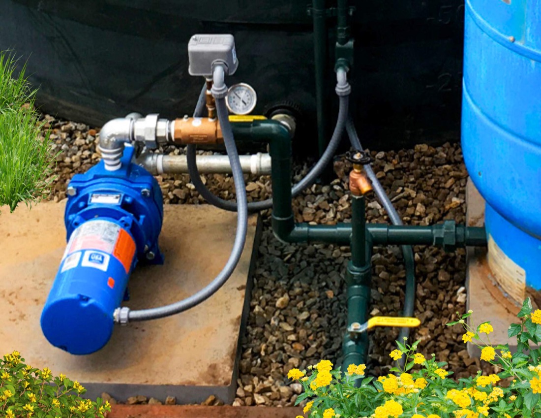 Irrigation jet pump and pressure tank installation in Jacksonville